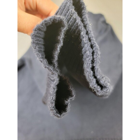 Polo Ralph Lauren Sweater Mens 2XL Navy Quarter Zip Mock Neck Cotton Red Pony - Picture 5 of 11